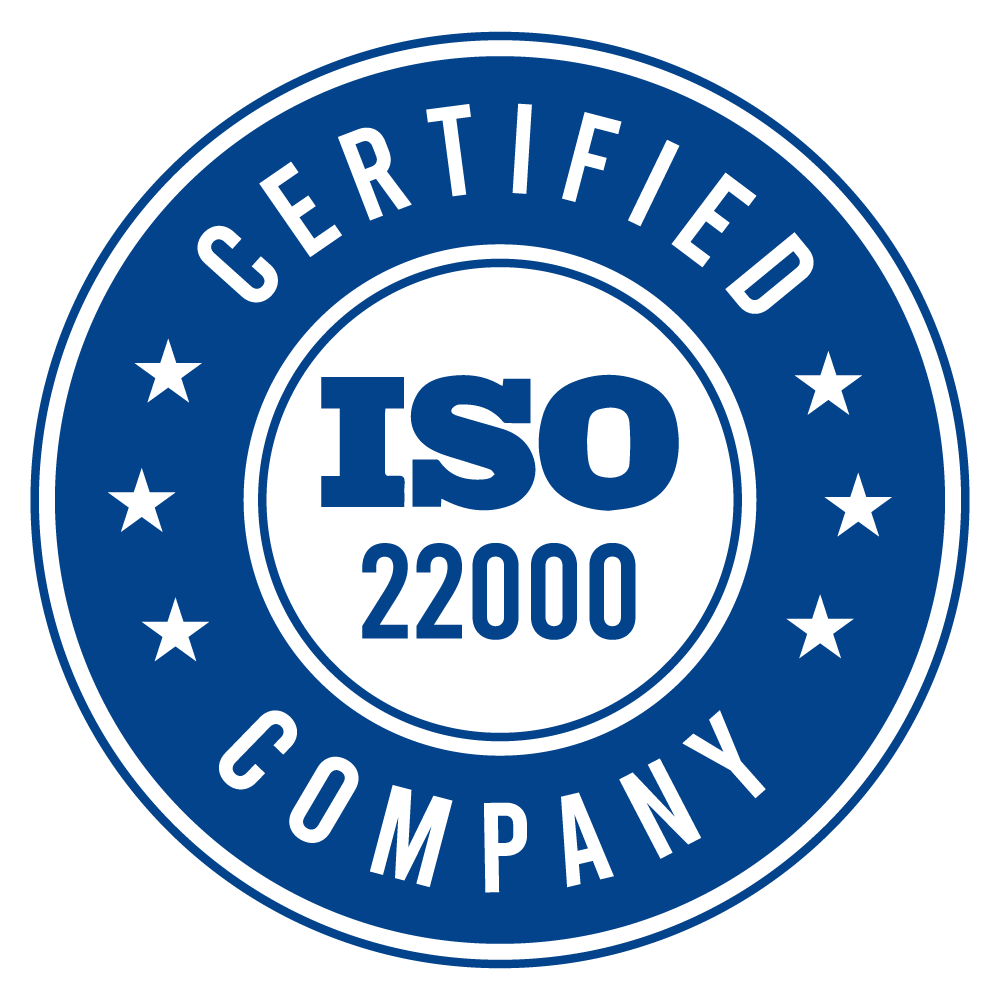 ISO 22000 Certified Company